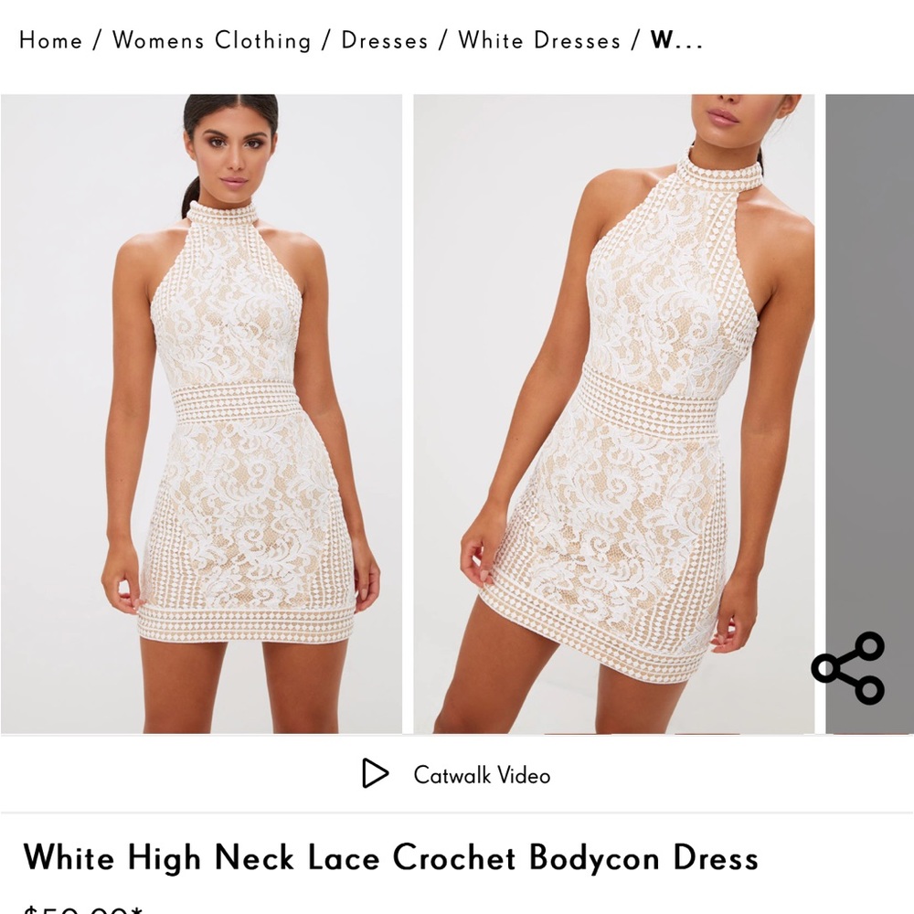 Pretty Little Thing dress worn once, size L
